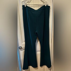 Shein 4x teal flare leg pants
